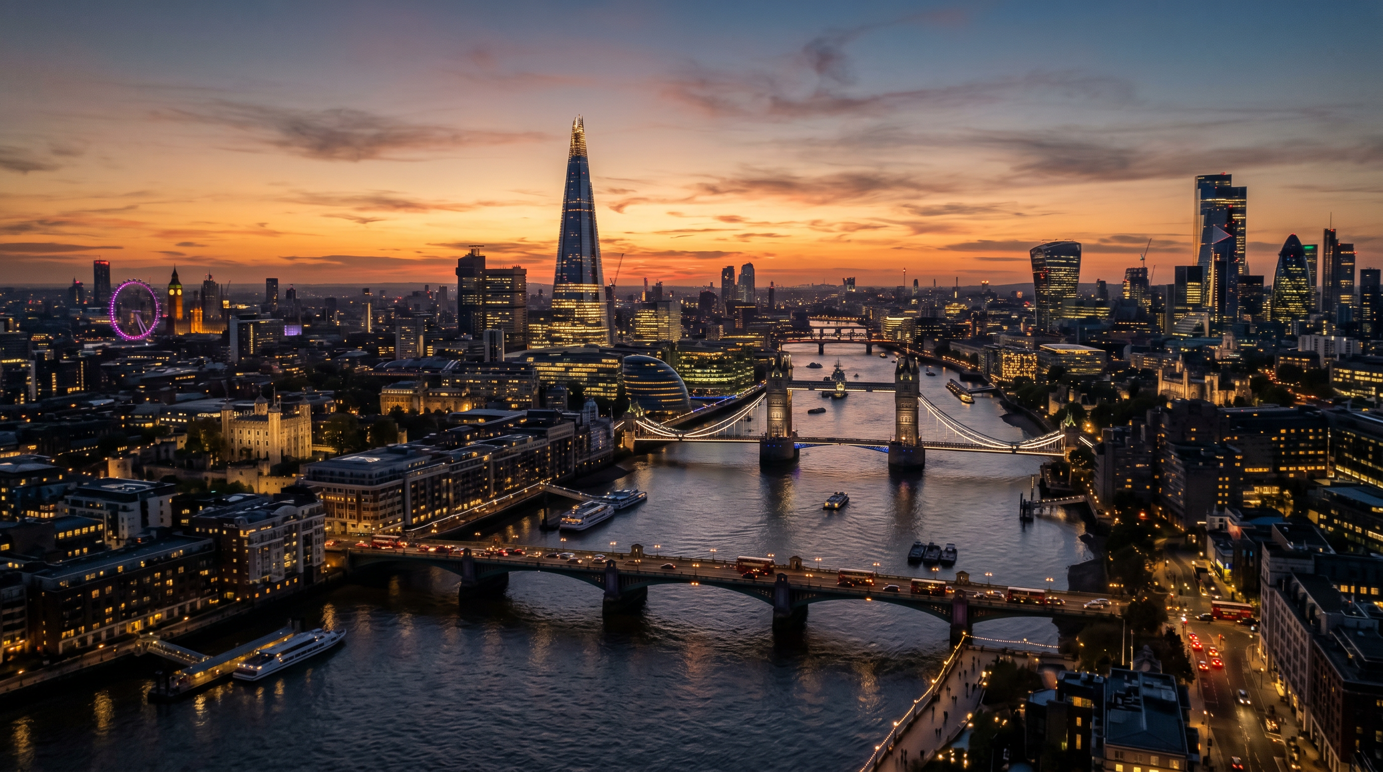London skyline near BestRankingUK hotel